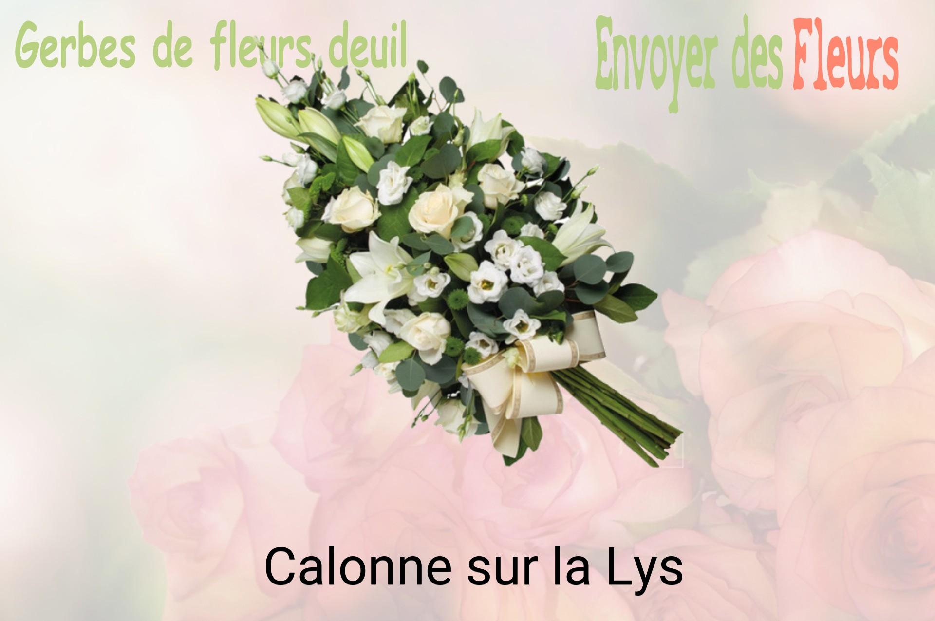 Gerbe de fleurs de deuil livrée à Calonne-sur-la-Lys